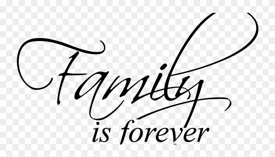Family Is Forever Vinyl Wall Decal Art Saying Home Clipart