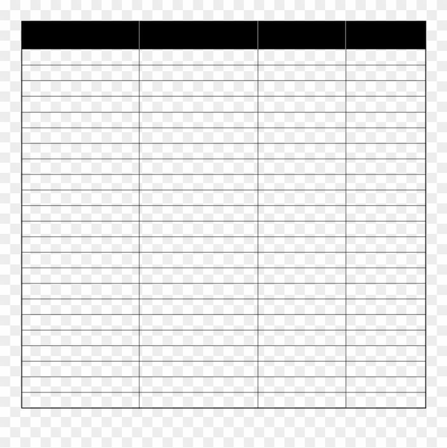 Clipart Spreadsheet Template For Small Business 58294mai - Png Download