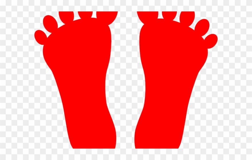 Feet Clipart Red - Png Download