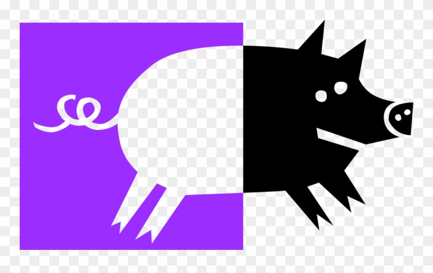 Vector Illustration Of Pig In Pigsty Or Pigpen Clipart