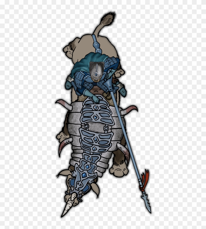 Mounted Defender - Clipart