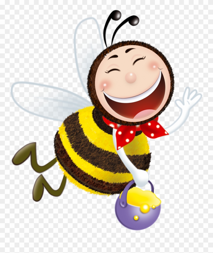B *✿* Bee Clipart, Bee Theme, Cartoon Stickers, Bumble - Png Download