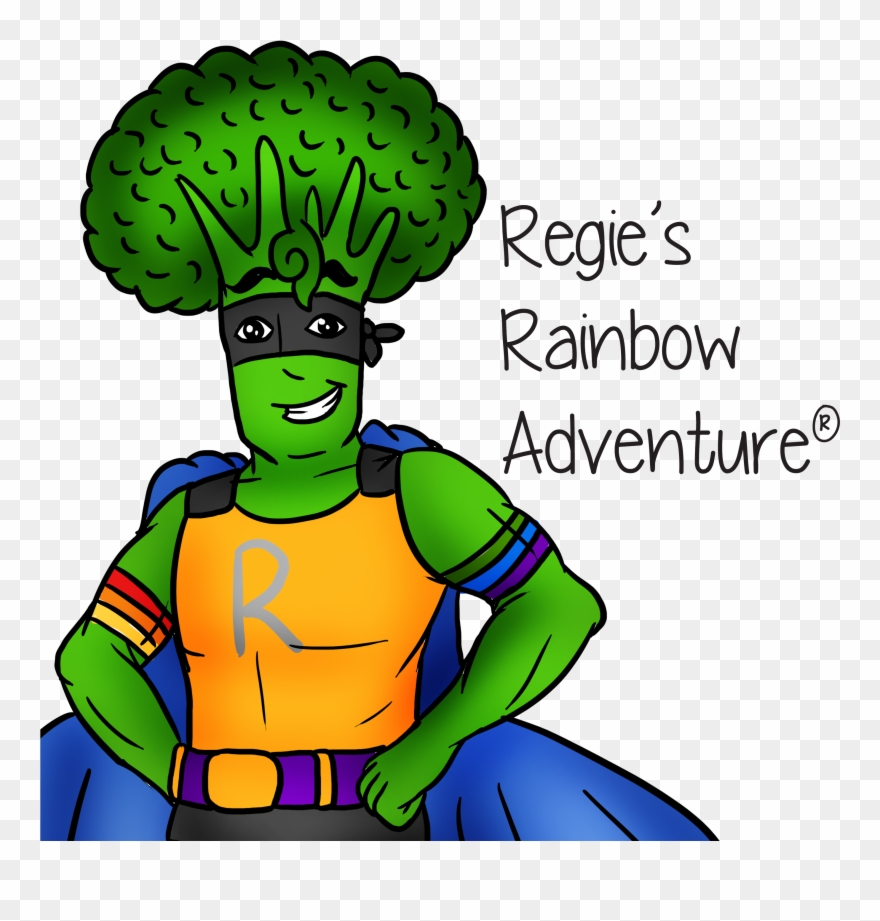 Curriculum That Follows Regie, The Broccoli Superhero, Clipart