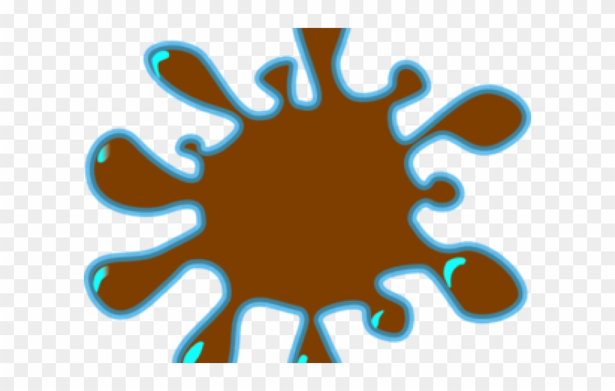 Splatter Clipart Brown - Png Download