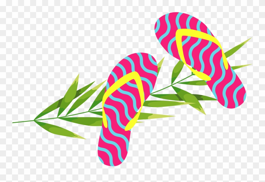 Hand Painted Cartoon Purple Slippers Decorative Clipart
