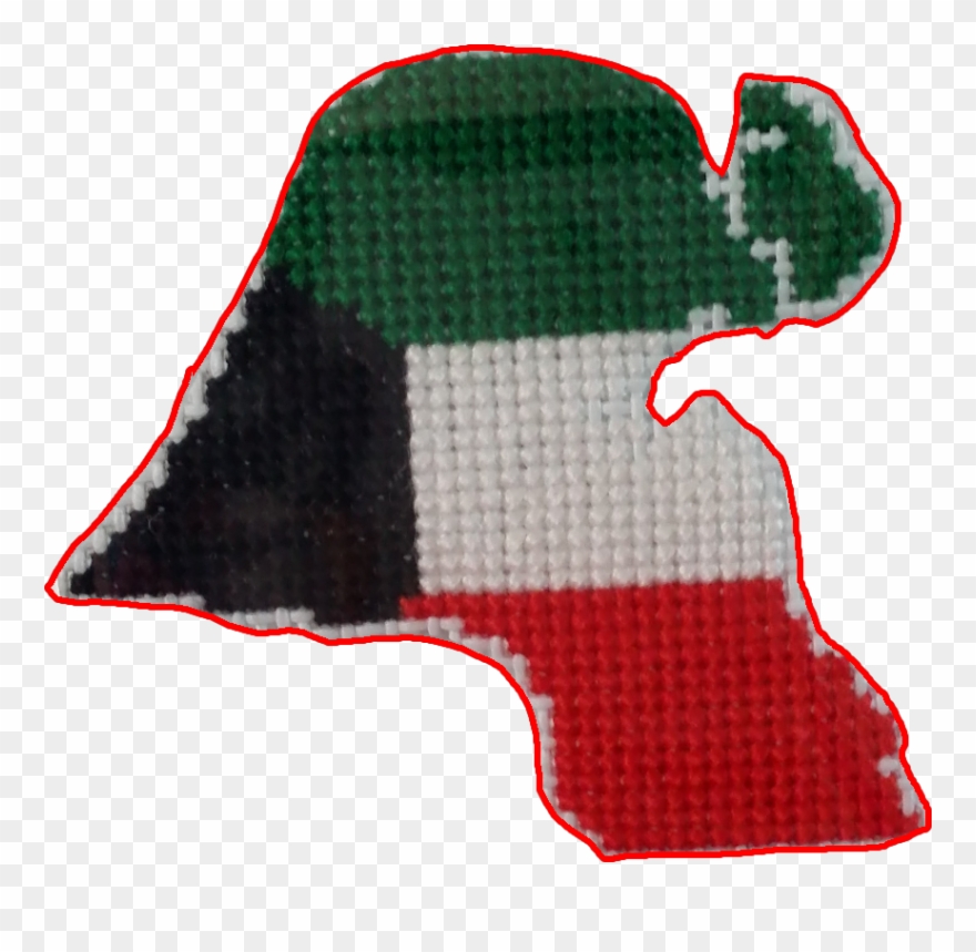 Jpg Freeuse Download Kuwait Flag Map Handmade Item Clipart