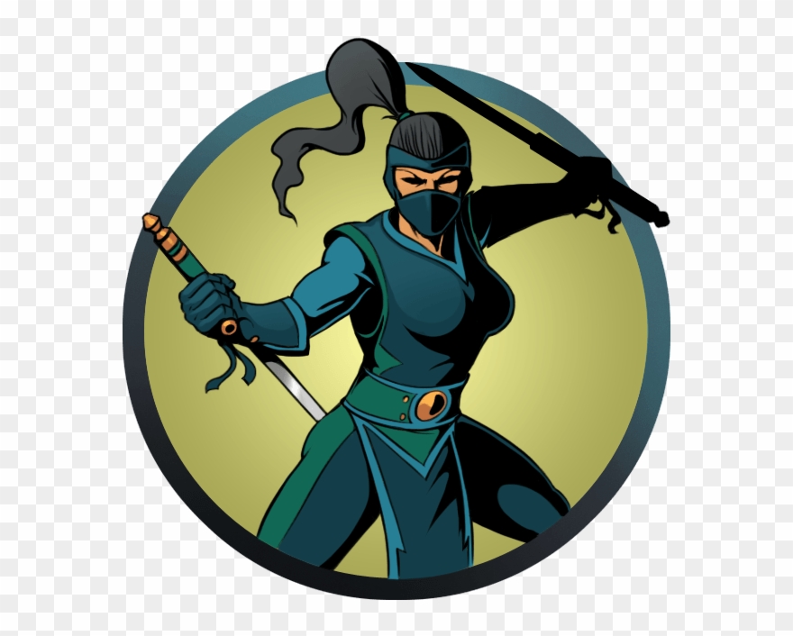 Ninja Clipart Ninja Shadow - Png Download