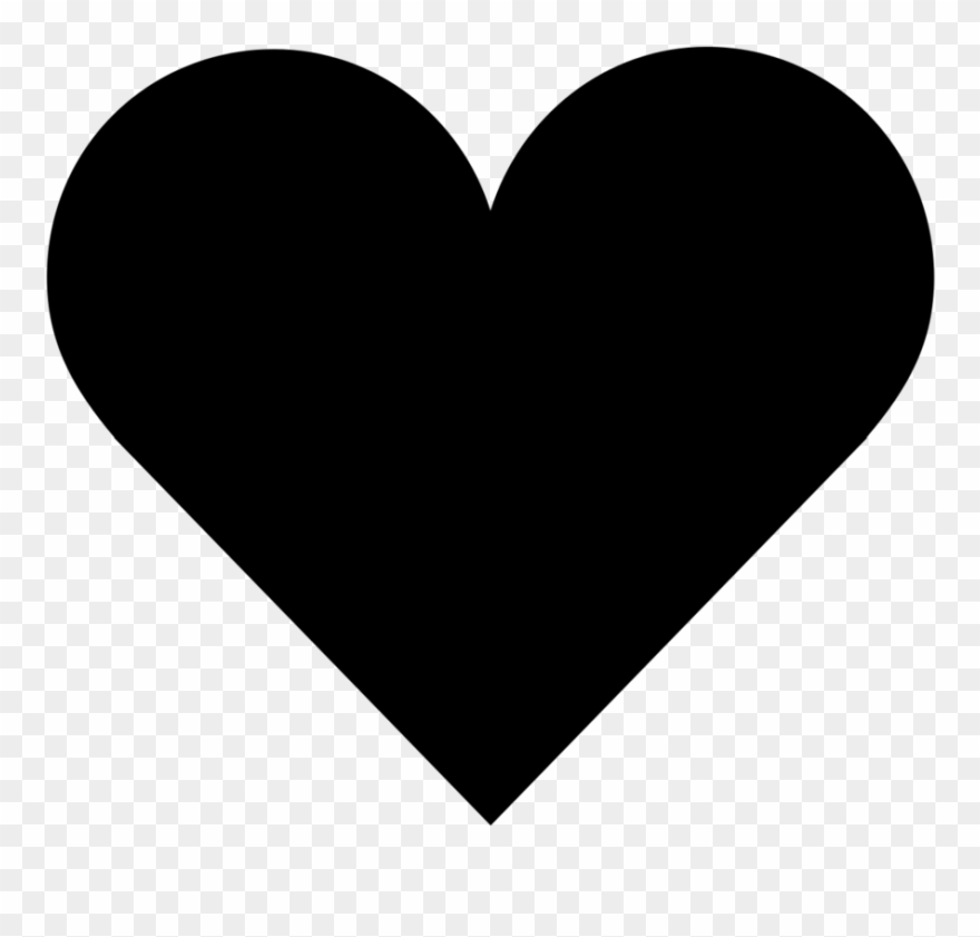 Black Heart Transparent Www Imgkid Com The Image Kid Clipart