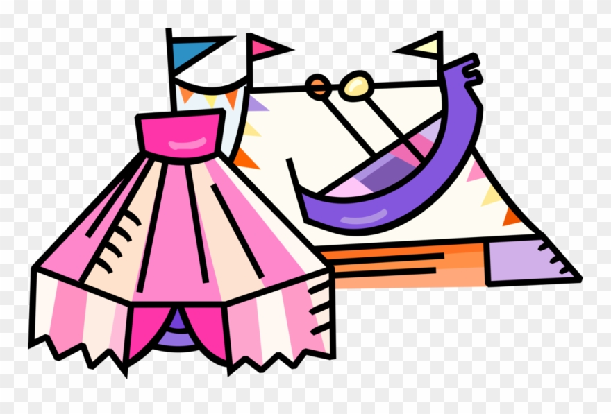 Vector Illustration Of Circus Tent Traditional 'big Clipart