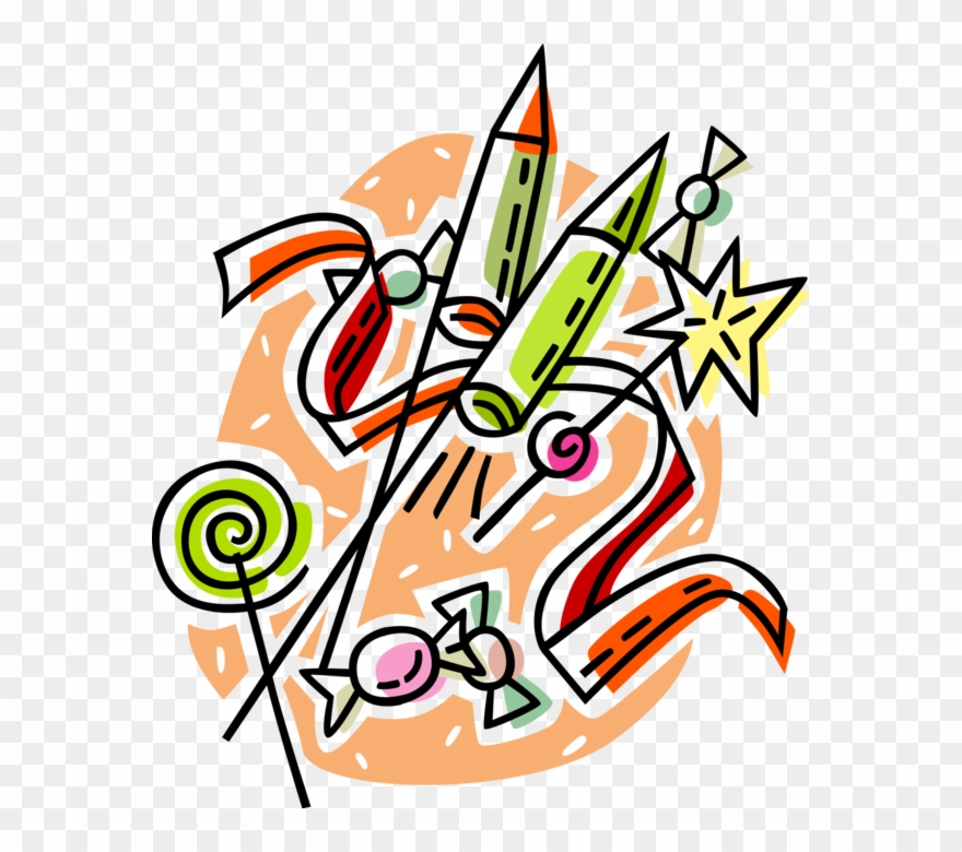 Vector Illustration Of Independence Day 4th Fourth Clipart