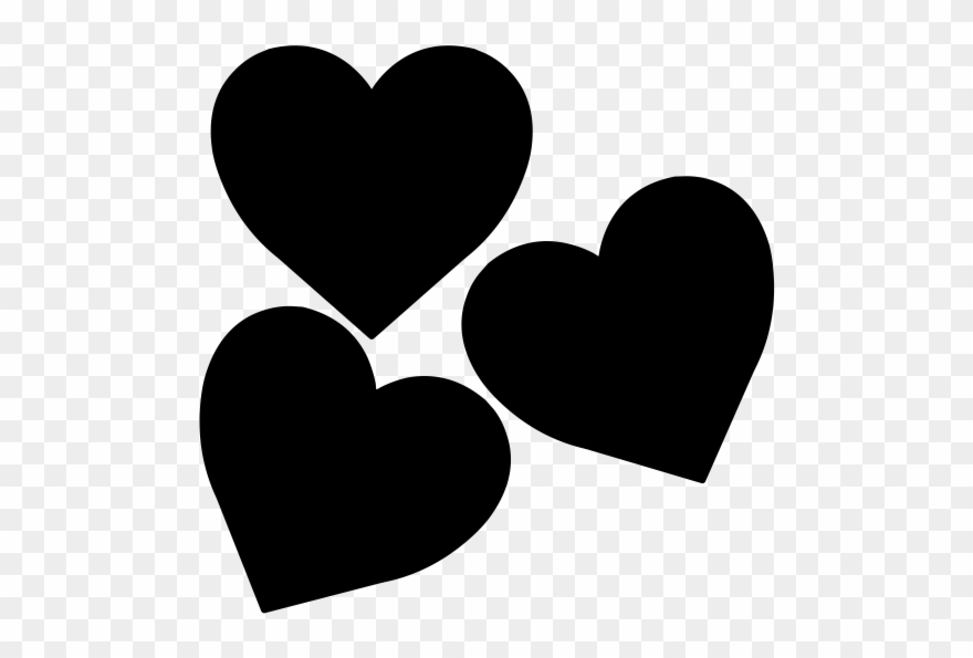 Three Hearts Clip Art - Png Download