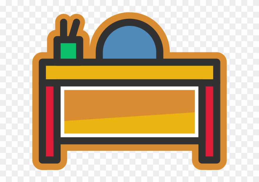 Cis Icon Teacher Desk Clipart