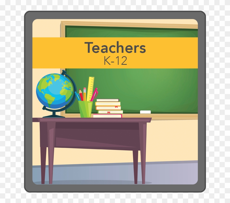 Clipart Desk Teacher's - Png Download