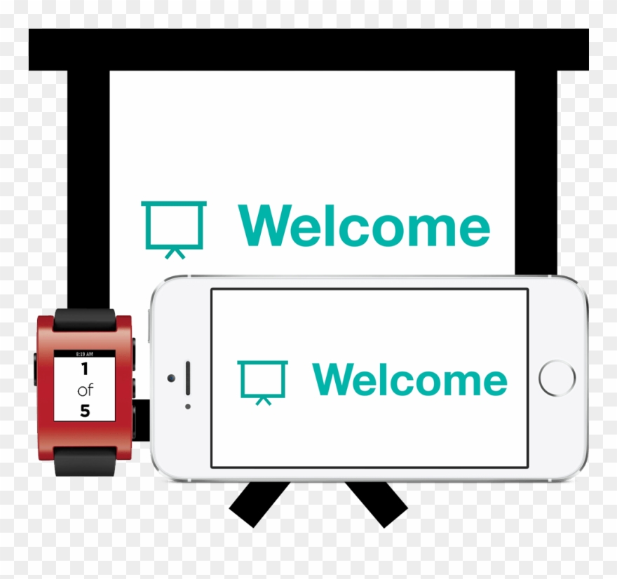 Wrist Presenter Smart Watch App Clipart