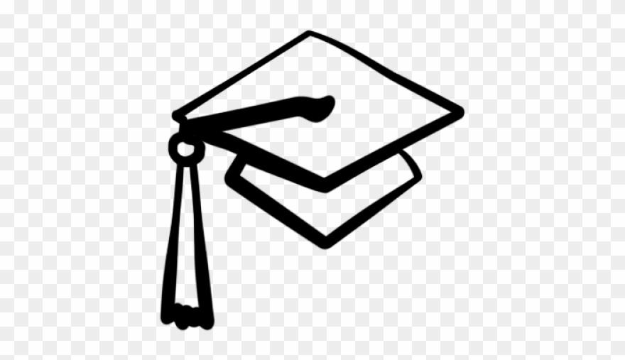 White Clipart Graduation - Png Download