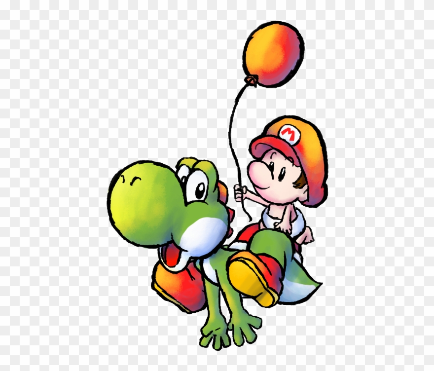 Yoshi & Baby Mario Clipart