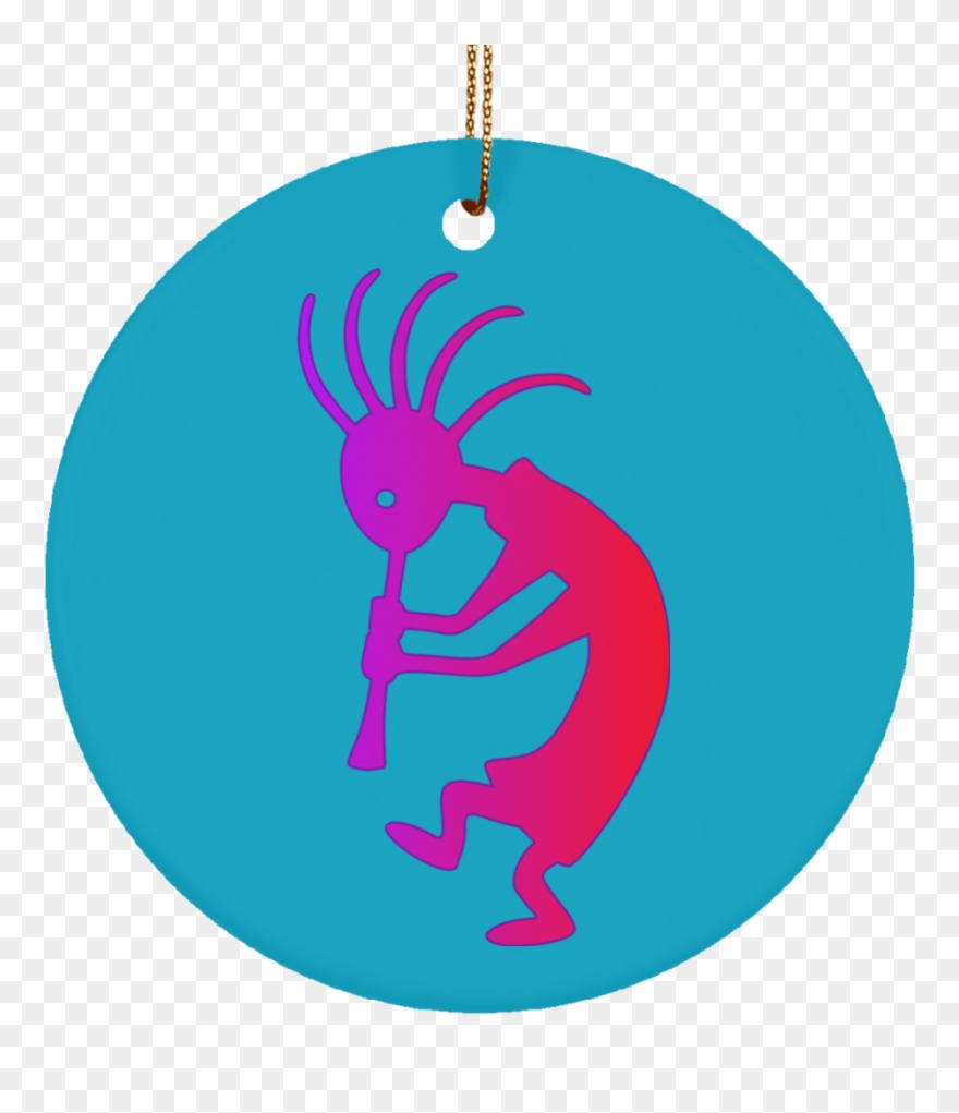 Kokopelli Ceramic Southwestern Ornament Clipart
