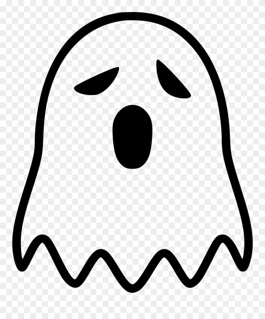 Ghost Rubber Stamp Clipart