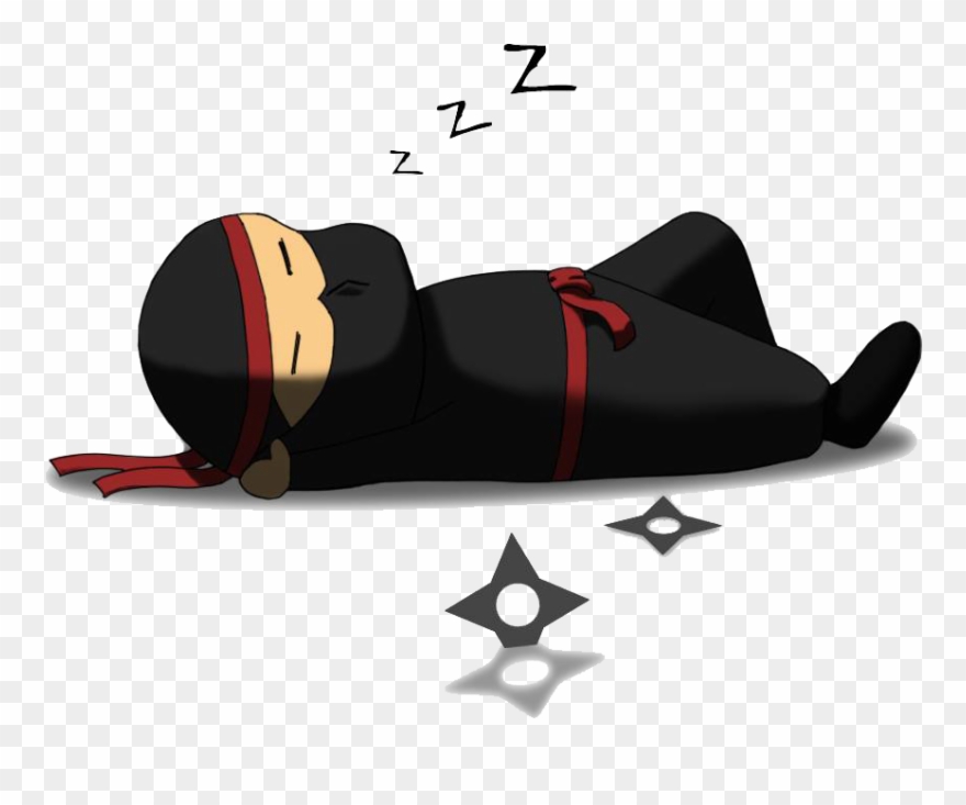 Sleeping Ninja Clipart