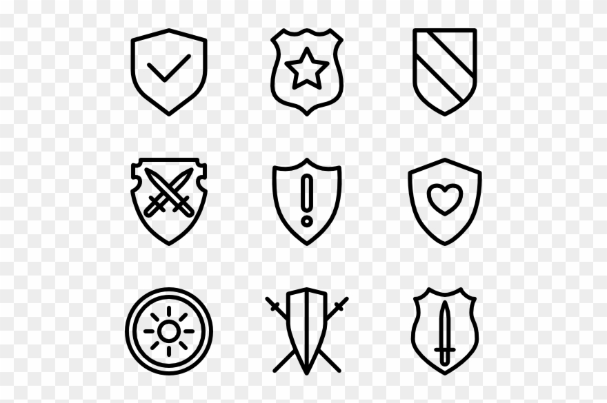 Shields Set Clipart