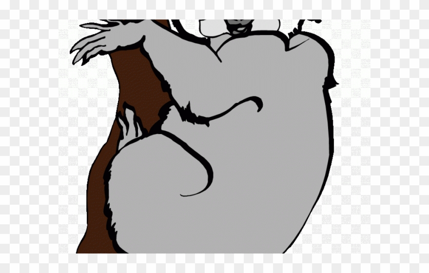Koala Clipart Line - Png Download