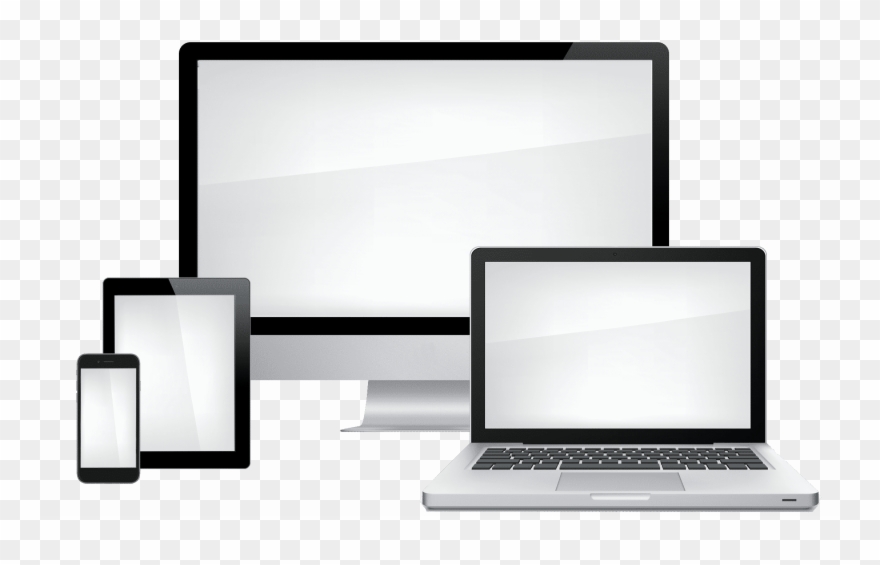Mobile Responsive Website Laptop Clipart