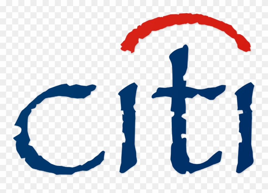 Citi Logo In Papyrus Font Clipart