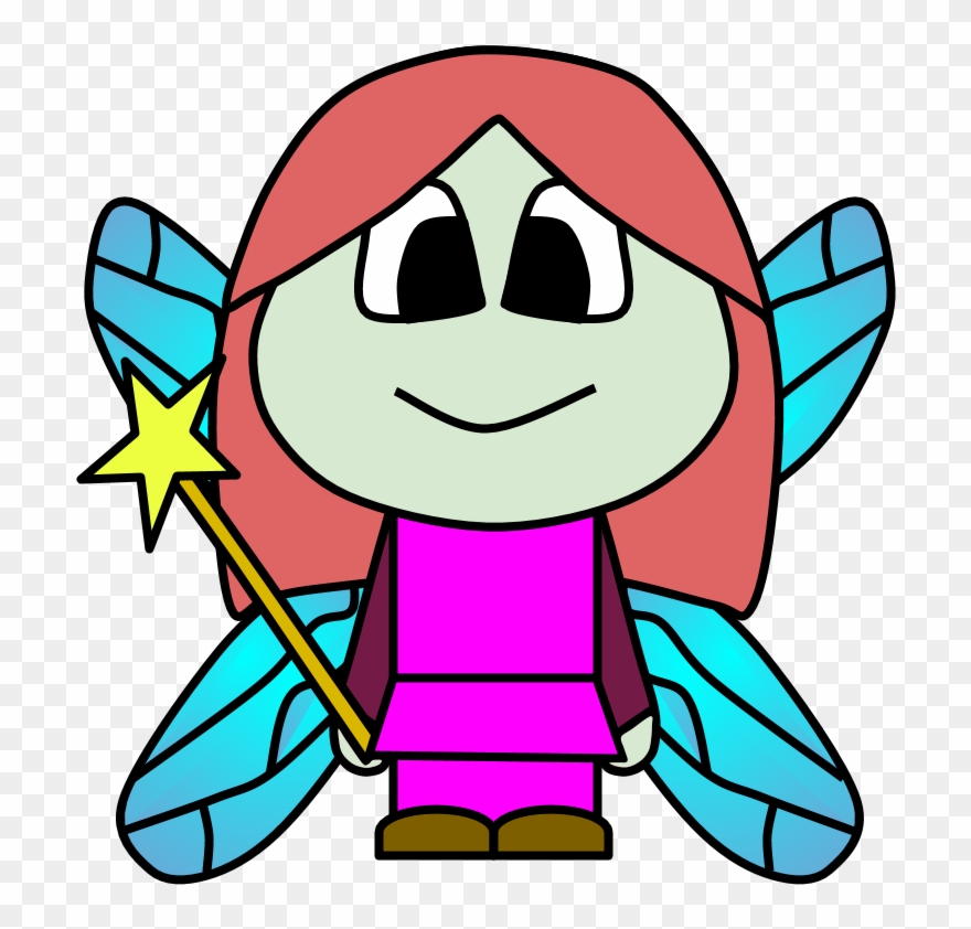 Fairy, Wings, Wand, Big Eyes, Cartoon Person Clipart