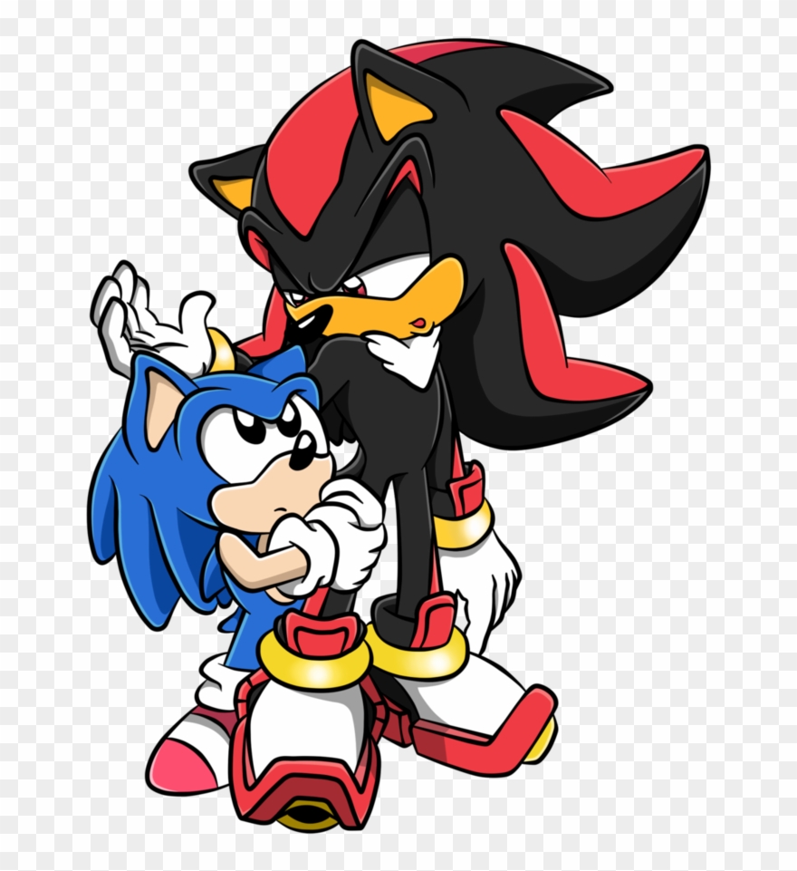 Shadow And Classic Sonic By Tails Silver Fan Vector Clipart