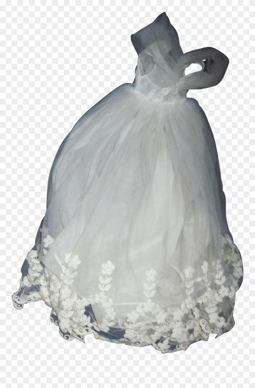 Vintage Elise Madame Alexander Doll Bride Dress Veil Clipart