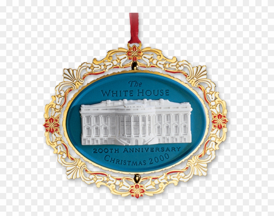 2000 White House Christmas Ornament 200th Anniversary Clipart