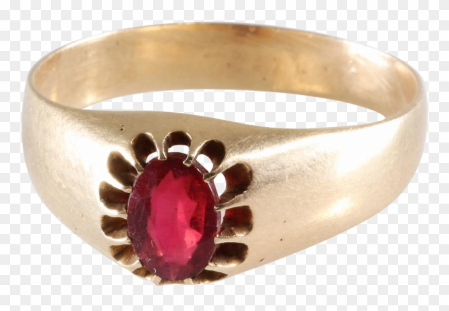 Mens Ruby Ring Clipart