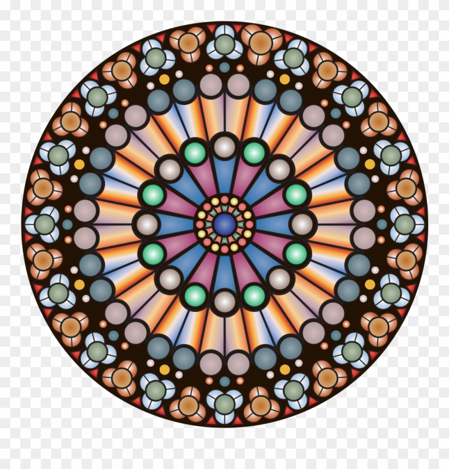 Rose Window - Notre Dame Clipart