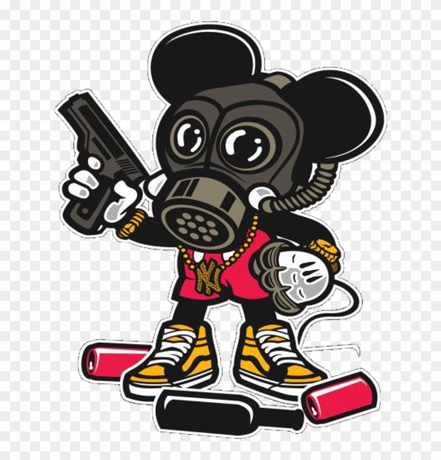 Mickey Mickeymouse Gasmask Freetoedit Clipart