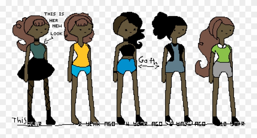 Emma Growing Up And Her New Look Clipart