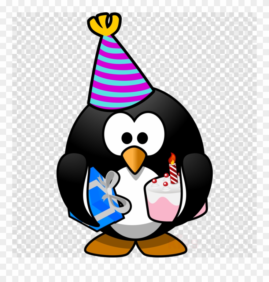 Birthday Penguin Clip Art Clipart Penguin Birthday - Png Download