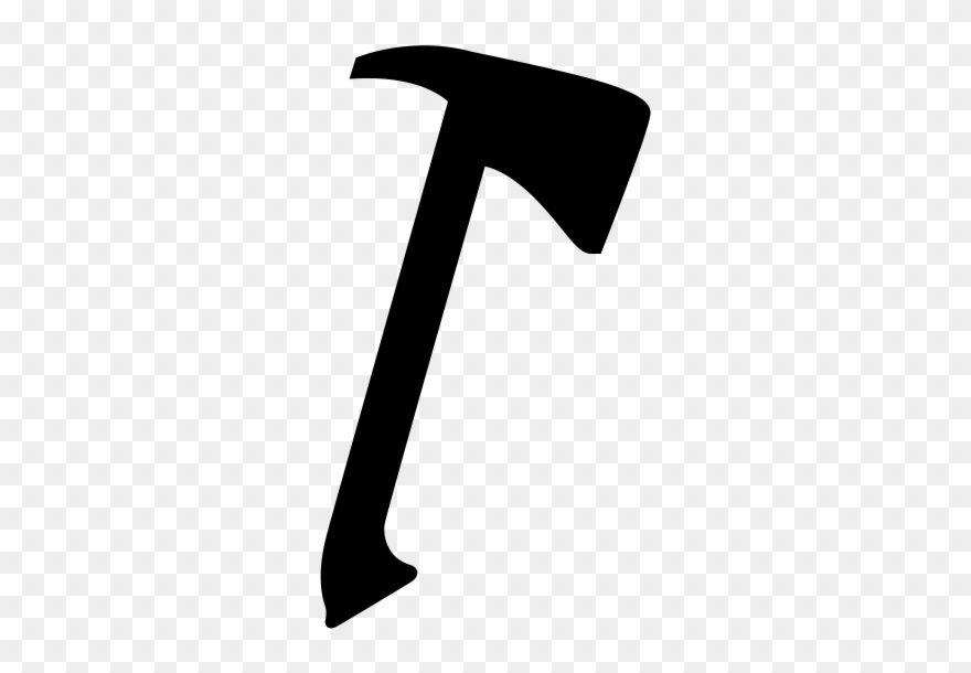 Fire Axe Rubber Stamp Clipart
