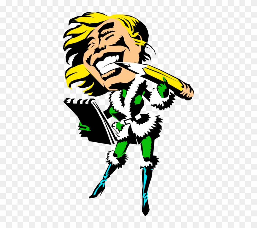 Vector Illustration Of Santa's Workshop Helper Takes Clipart