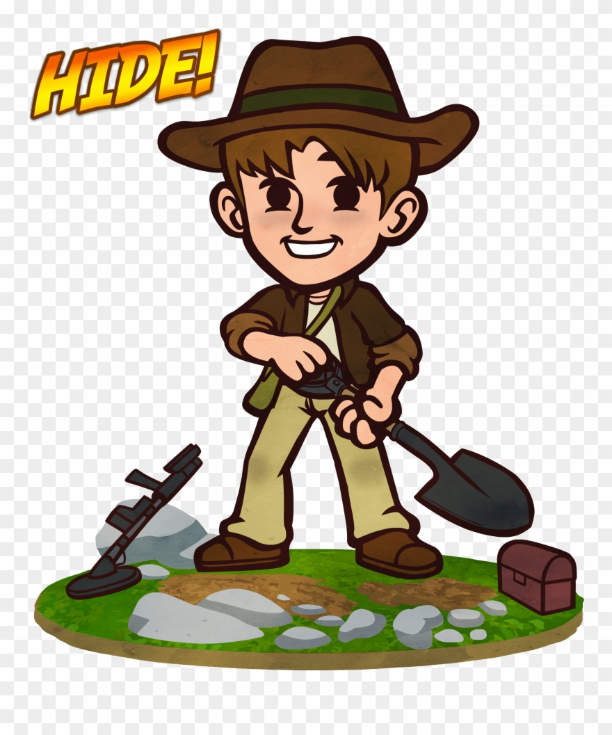 Hiding A Geo Detecting Treasure Cache Metal Detecting, Clipart