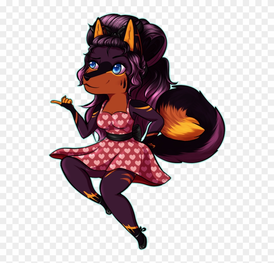 Rockabilly Shaded Chibi Clipart