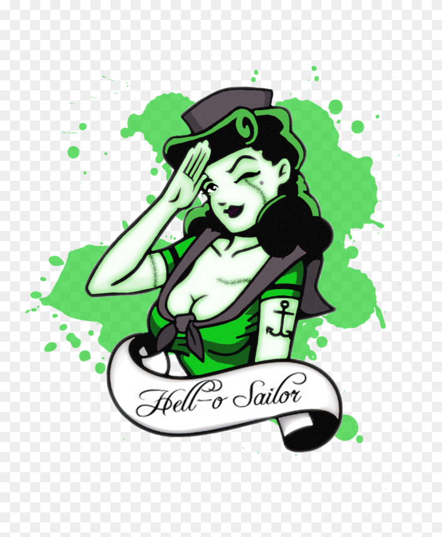 Pinup Vector Sailor Clipart