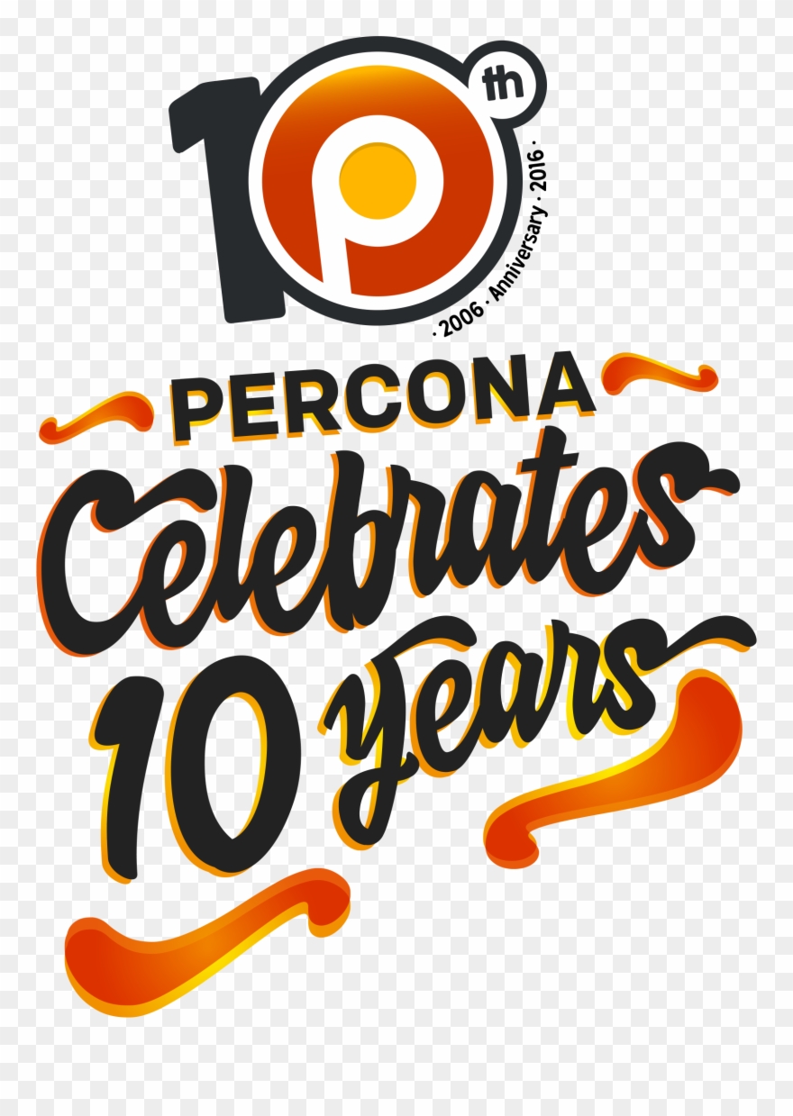 10th Anniversary Percona Clipart