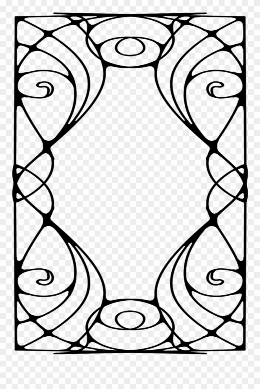 Art Nouveau Borders Clipart