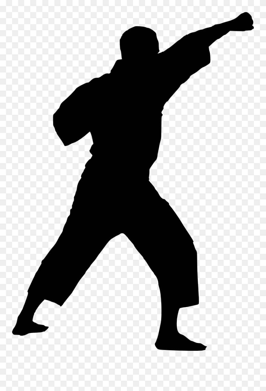 Free Png Karate Silhouette Png Clipart