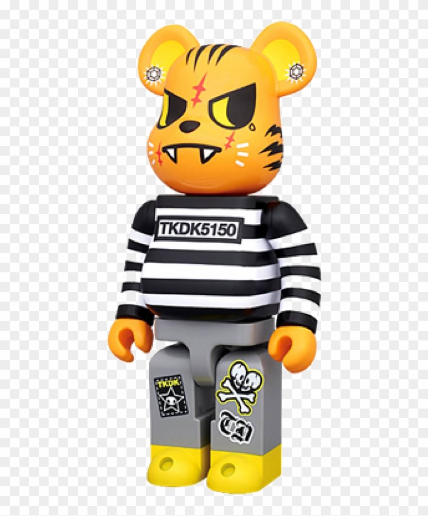 Bearbrick Tokidoki Tiger 400% Cartoon Styles, Designer Clipart