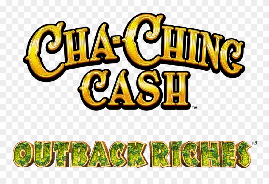 Cha-ching Cash Outback Riches Logo Clipart