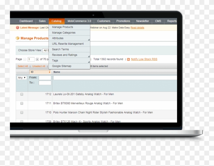 Vector Transparent Library Complete Online App Website Clipart