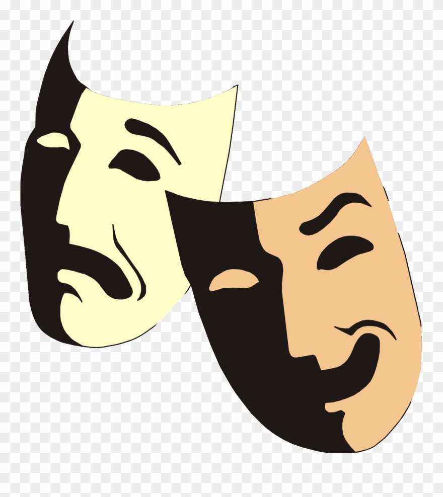 Yükle Greek Theater Mask Facts Entertainment Guide Clipart