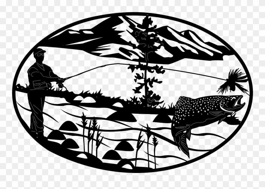 Metal Art Design Pattern Of Oval Inserts Clipart