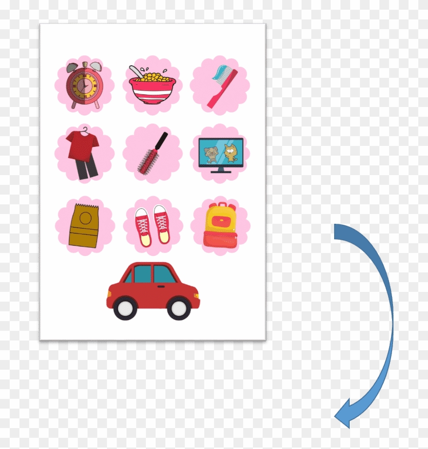 Back To School Morning Routine Clipart